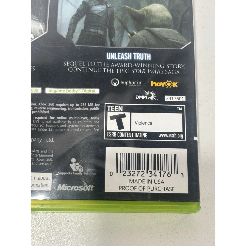 Star‎ Wars: The Force Unleashed II (Microsoft Xbox 360, 2010)